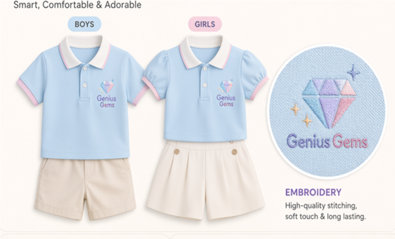 Genius Gems Childcare Centre school uniform